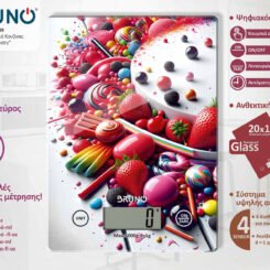 BRUNO ψηφιακή ζυγαριά κουζίνας BRN-0209, 1gr/5kg, Love Pastry