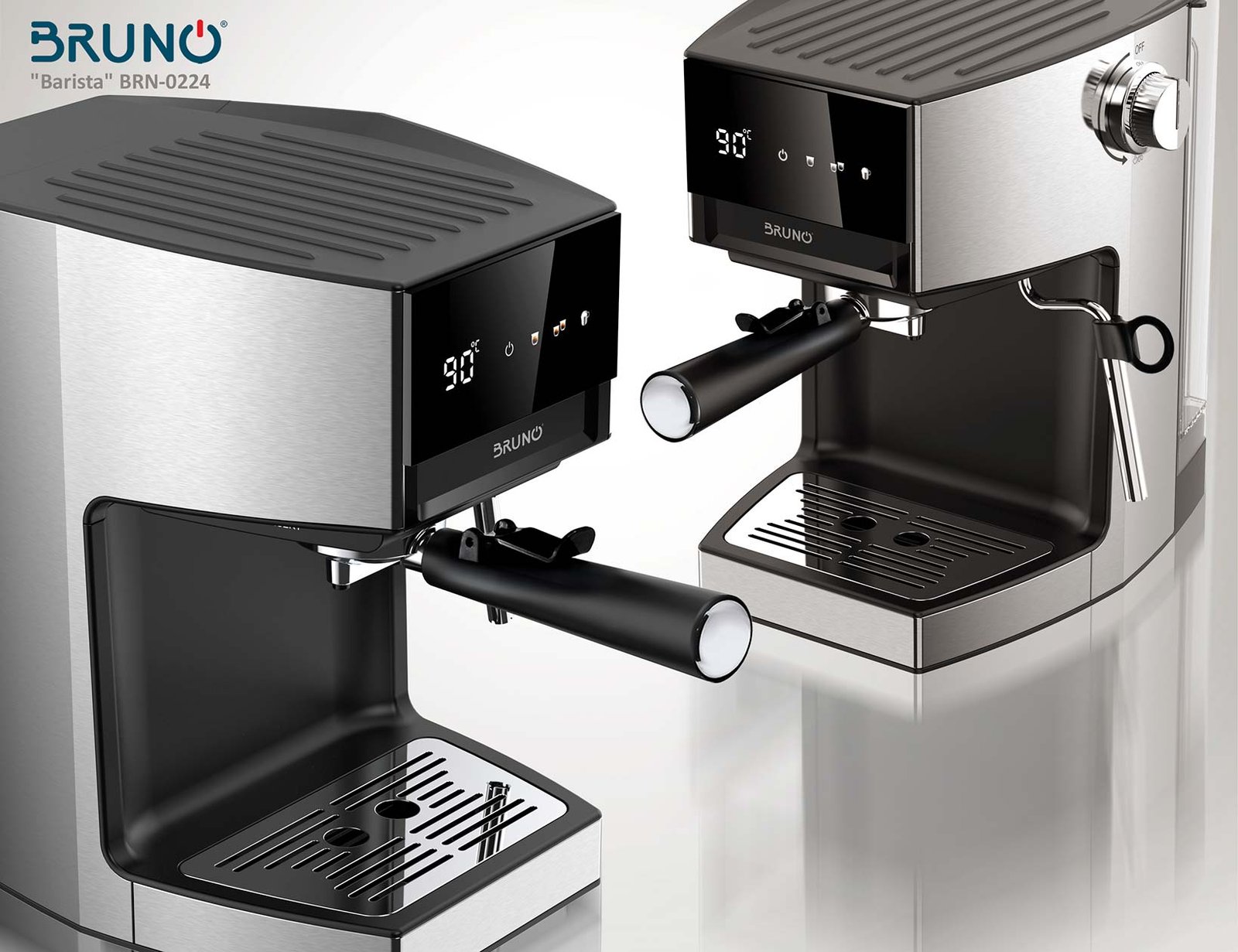 BRUNO αυτόματη μηχανή espresso & cappuccino Barista BRN-0224, 3 σε 1, Hot & Cold, 950W, 19 bar, ψηφιακή - Image 6