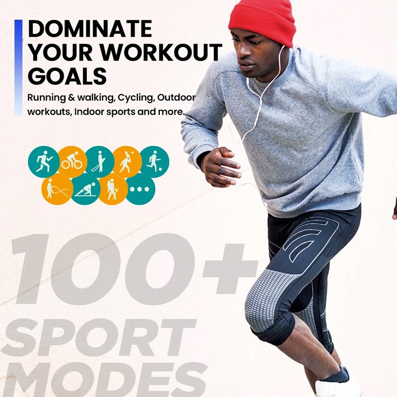 ZEBLAZE smartwatch Btalk Plus, heart rate, 2.03" IPS, IP68, μαύρο - Image 4