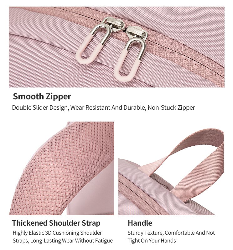 CHANTRIA γυναικεία τσάντα πλάτης CB00638 με θήκη laptop 15.6", 20.2L, μαύρη - Image 3