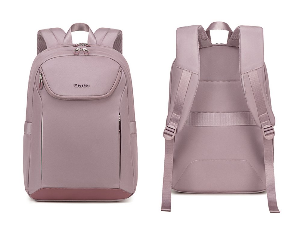 CHANTRIA γυναικεία τσάντα πλάτης CB00638 με θήκη laptop 15.6", 20.2L, μωβ - Image 4