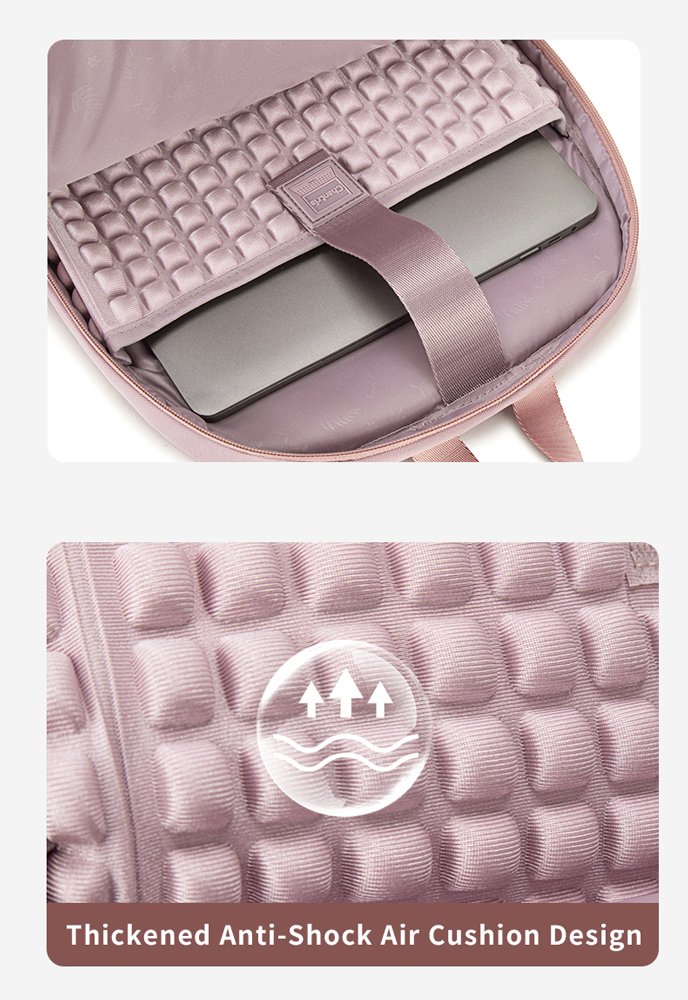 CHANTRIA γυναικεία τσάντα πλάτης CB00638 με θήκη laptop 15.6", 20.2L, μωβ - Image 5