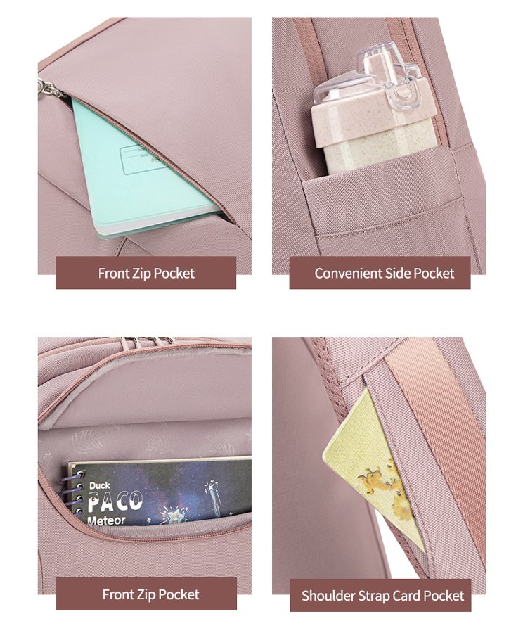 CHANTRIA γυναικεία τσάντα πλάτης CB00638 με θήκη laptop 15.6", 20.2L, μωβ - Image 6