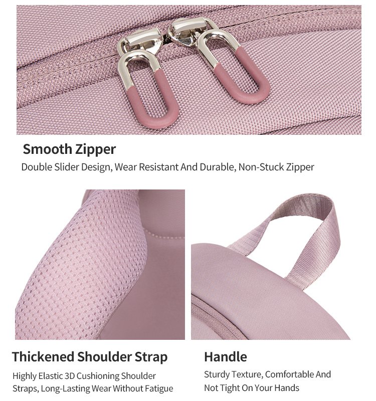 CHANTRIA γυναικεία τσάντα πλάτης CB00648 με θήκη laptop 14.3L", 14L, μωβ - Image 3