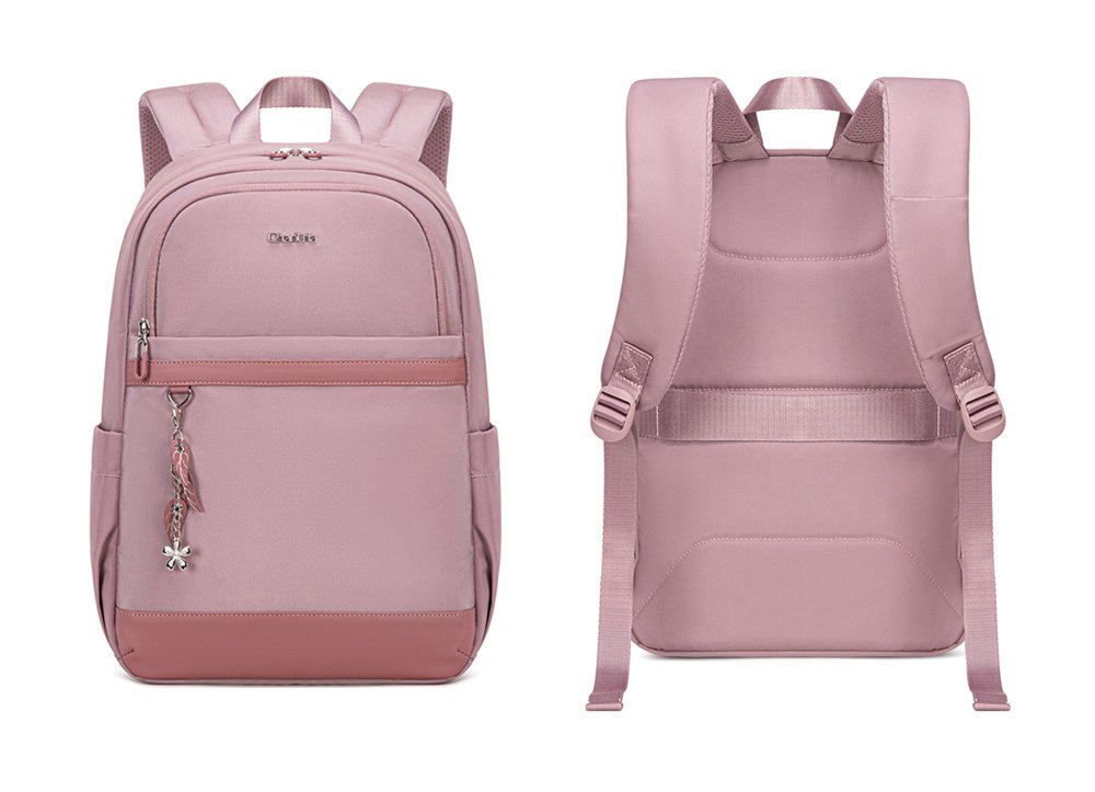 CHANTRIA γυναικεία τσάντα πλάτης CB00648 με θήκη laptop 14.3L", 14L, μωβ - Image 4