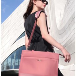 CHANTRIA γυναικεία τσάντα ώμου CB00789 για laptop 15.6", 12L, μωβ