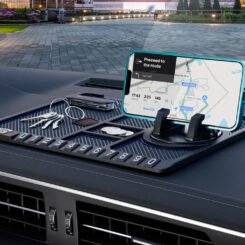 Alternative view of CELEBRAT αντιολισθητική βάση smartphone αυτοκινήτου CP-04 για ταμπλό, μαύρη