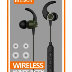 Alternative view of YISON earphones E14 με μαγνήτη, Bluetooth, 10mm, 65mAh, μαύρα