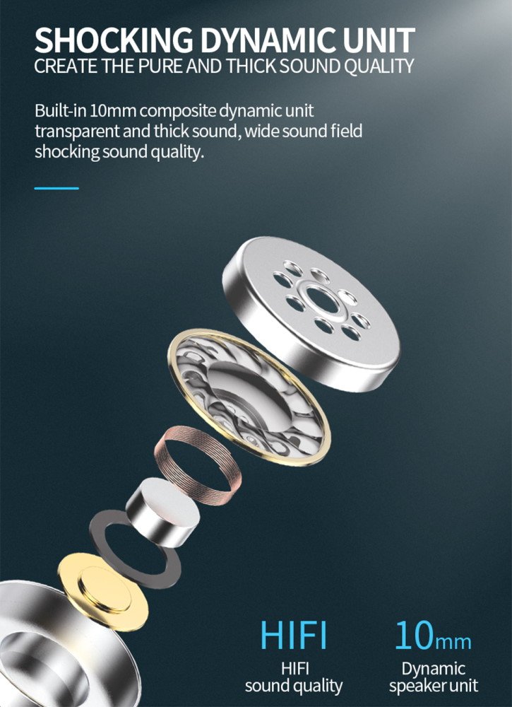 CELEBRAT earphones με μικρόφωνο G13, 3.5mm σύνδεση, Φ10mm, 1.2m, λευκό - Image 2