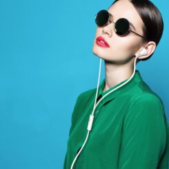 Alternative view of CELEBRAT earphones με μικρόφωνο G3, 3.5mm σύνδεση, Φ10mm, 1.2m, μαύρα