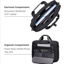 Alternative view of ARCTIC HUNTER τσάντα ώμου GW00017 για laptop 15.6", 14.5L, μαύρη