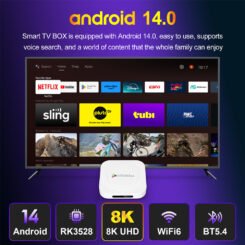 Alternative view of H96 MAX TV Box M1 Plus, 8K, 2/16GB, WiFi 6, Bluetooth, Android 14