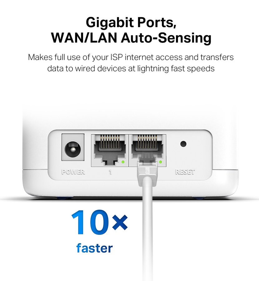 MERCUSYS Mesh Wi-Fi System Halo H30G, 1.3Gbps Dual Band, 2τμχ, Ver. 1.0 - Image 2