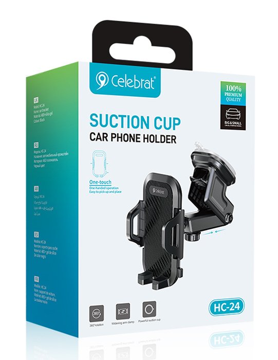 CELEBRAT βάση smartphone αυτοκινήτου HC-24 για ταμπλό, μαύρη - Image 2