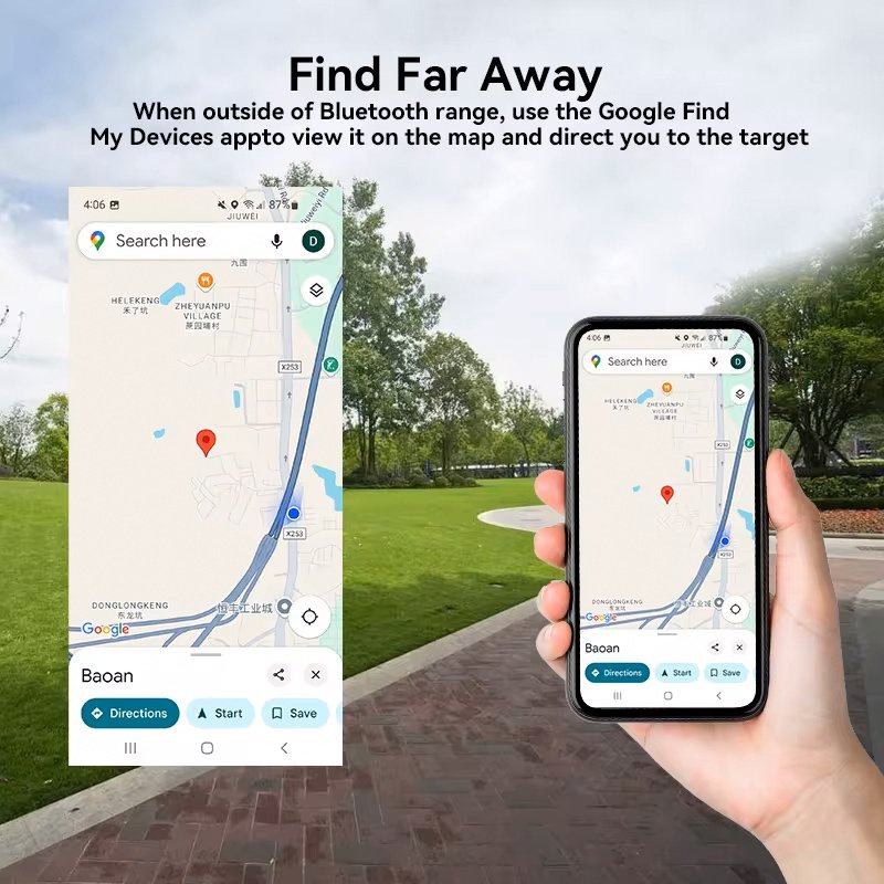 HAVEDEER smart tag ACCUTAG για Android συσκευές, Bluetooth tracker, λευκό - Image 2