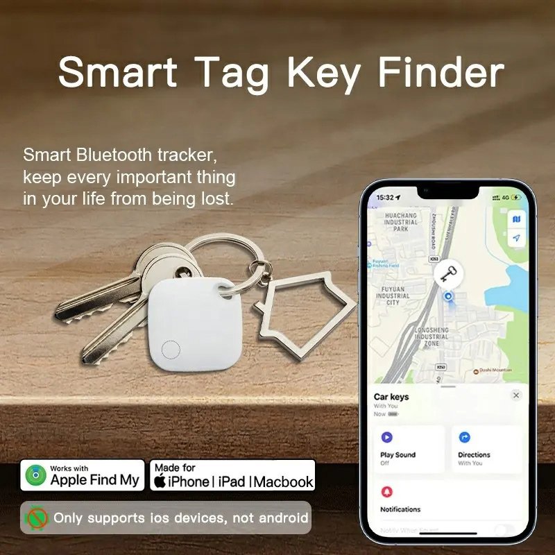 HAVEDEER smart tag ITAG03 για iOS συσκευές, Bluetooth tracker, λευκό - Image 2