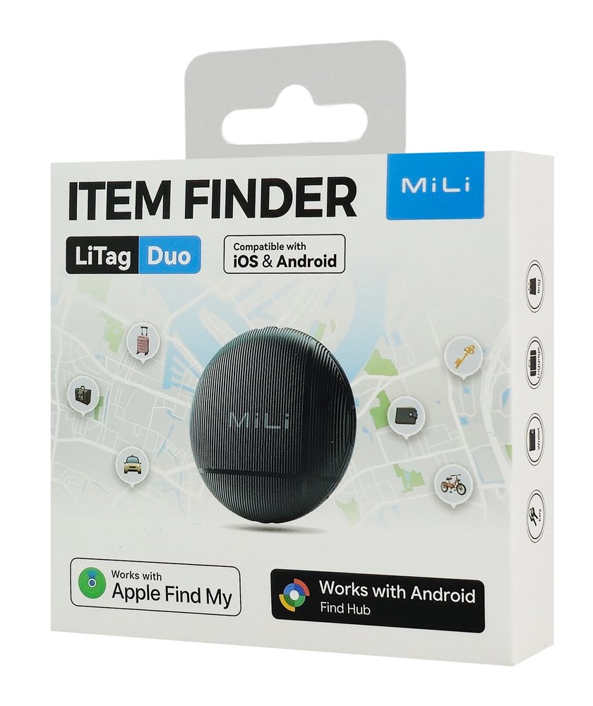 MILI smart tag LiTag Duo για iOS & Android συσκευές, Bluetooth tracker, μαύρο - Image 8