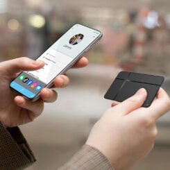 Alternative view of MILI ψηφιακή επαγγελματική κάρτα & tracker MiCard Duo για iOS & Android συσκευές, NFC, Bluetooth, μαύρο