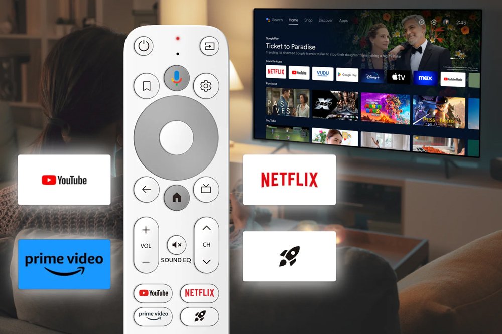 HOMATICS TV Stick HD, 1080p, 1/32GB, WiFi, Google/Netflix πιστοποίηση, Android 11 - Image 3