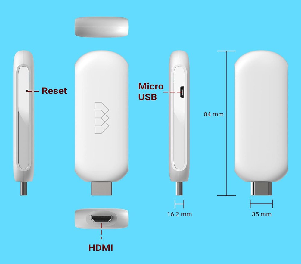HOMATICS TV Stick HD, 1080p, 1/32GB, WiFi, Google/Netflix πιστοποίηση, Android 11 - Image 4