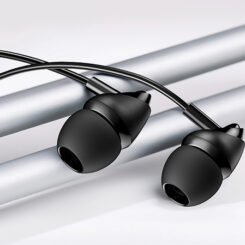 USAMS earphones με μικρόφωνο EP-39, 3.5mm σύνδεση, Φ10mm, 1.2m, μαύρα