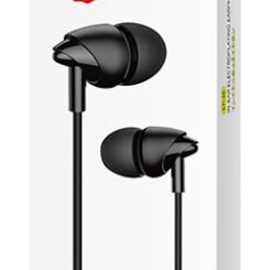 Alternative view of USAMS earphones με μικρόφωνο EP-39, 3.5mm σύνδεση, Φ10mm, 1.2m, μαύρα