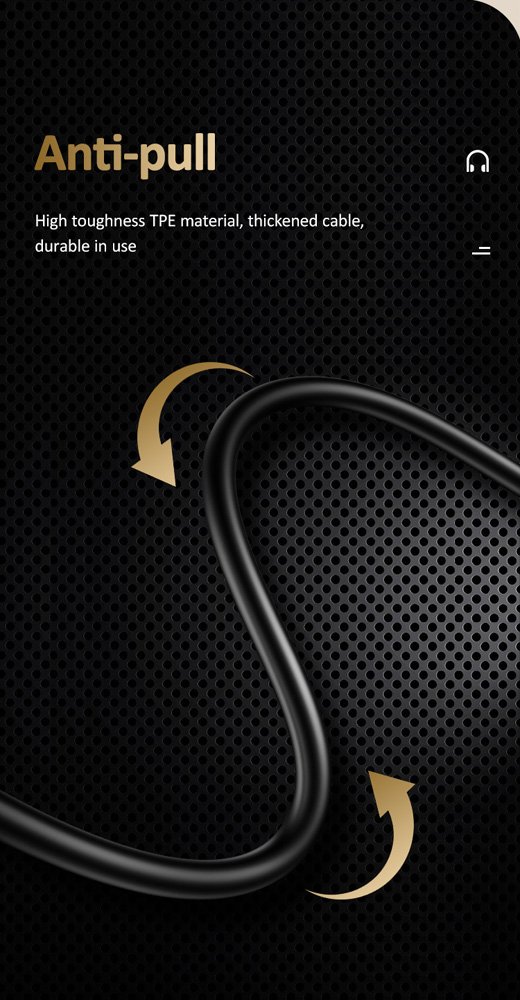 USAMS earphones με μικρόφωνο US-SJ482, USB-C, Φ10mm, 1.2m, πράσινα - Image 3