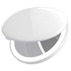 Alternative view of HOME USE καθρέφτης χειρός HUH-0184 με LED φως, 1x/3x zoom 180mAh, λευκός