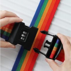 Alternative view of HOME USE ιμάντας βαλίτσας HUH-0241 με λουκέτο συνδυασμού, ρυθμιζόμενος, 2m, πολύχρωμος