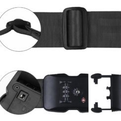 Alternative view of HOME USE ιμάντας βαλίτσας HUH-0245 με λουκέτο συνδυασμού TSA, ρυθμιζόμενος, 2m, μαύρος