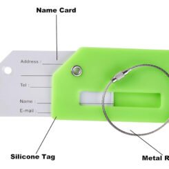 Alternative view of HOME USE ετικέτα βαλίτσας HUH-0246, 9.2x0.7x5.2cm, πράσινη
