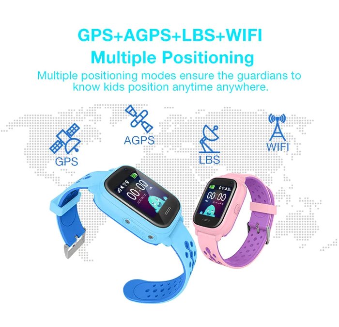 INTIME GPS smartwatch για παιδιά IT-54, 1.33", camera, 2G, IPX7, μαύρο - Image 3