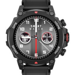 Alternative view of INTIME smartwatch G6 με 2x λουράκια, heart rate, 1.43" AMOLED, GPS, 5ATM/IP69, titanium black