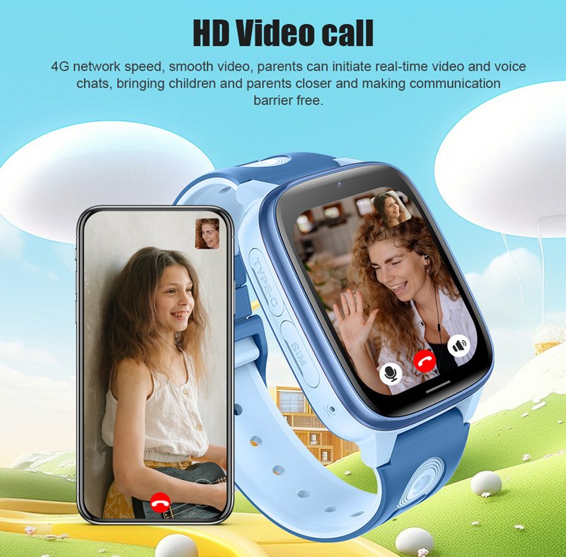 INTIME GPS smartwatch για παιδιά IT-072, 1.83", κάμερα, 4G, IPX5, μπλε - Image 2