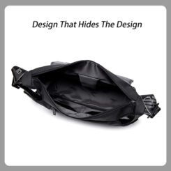 Alternative view of ARCTIC HUNTER τσάντα ώμου K00152 με θήκη tablet, 13L, μαύρη