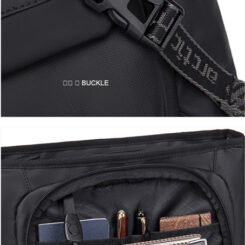 Alternative view of ARCTIC HUNTER τσάντα ώμου K00528 με θήκη tablet, 10L, γκρι