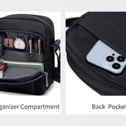 ARCTIC HUNTER τσάντα ώμου K00542, με θήκη tablet 9.7", 4L, μαύρη