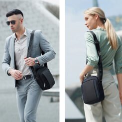 Alternative view of ARCTIC HUNTER τσάντα ώμου K00542, με θήκη tablet 9.7", 4L, γκρι