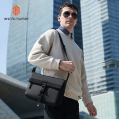 Alternative view of ARCTIC HUNTER τσάντα ώμου K00567 με θήκη tablet, 6L, μαύρη