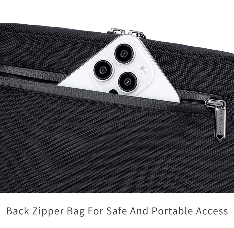 ARCTIC HUNTER τσάντα χειρός K00691, 2.7L, μαύρη - Image 4