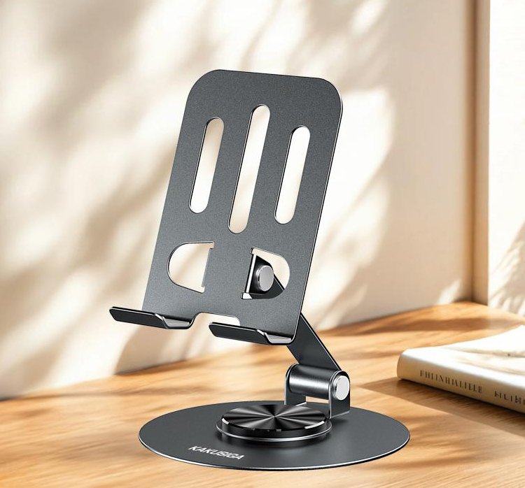 KAKUSIGA επιτραπέζια βάση smartphone KSC-1598, foldable, μαύρη - Image 3