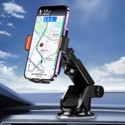 Alternative view of KAKUSIGA βάση smartphone αυτοκινήτου KSC-1721 για ταμπλό, μαύρη