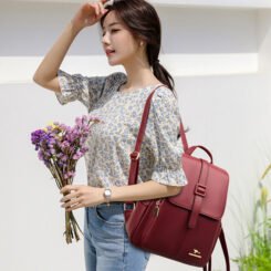 BALIDAISHU γυναικεία τσάντα πλάτης LBAG-0010, κόκκινη