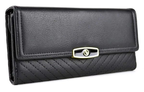 ROXXANI γυναικείο πορτοφόλι LBAG-0016, μαύρο - Image 2