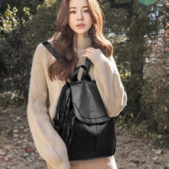 BALIDAISHU γυναικεία τσάντα πλάτης LBAG-0030, μαύρη