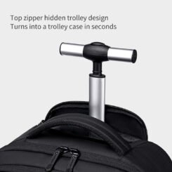 Alternative view of ARCTIC HUNTER τσάντα ταξιδίου LG00657-1 με θήκη laptop 15.6", τροχήλατη, 27L, μαύρη