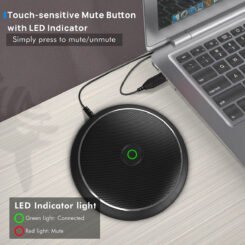 Alternative view of CMTECK επιτραπέζιο μικρόφωνο M003, omnidirectional, USB, μαύρο