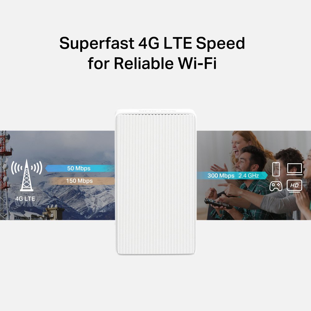 MERCUSYS router MB110-4G, 4G LTE, WiFi 300 Mbps, Ver. 2.0 - Image 3