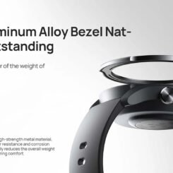 Alternative view of MIBRO smartwatch A3, heart rate, 1.39" IPS, GPS, 2 ATM, γκρι