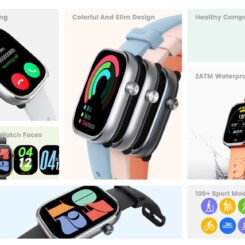 MIBRO smartwatch C4, heart rate, 2.01" TFT, 2 ATM, γκρι